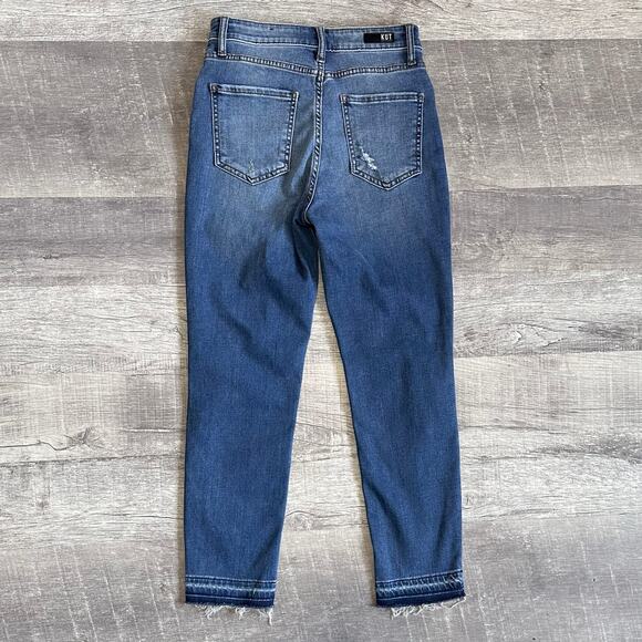 KUT from the Kloth Naomi Fab Ab Ankle Straight Jean Womens 2 (27X27) Hi Rise - Picture 5 of 8